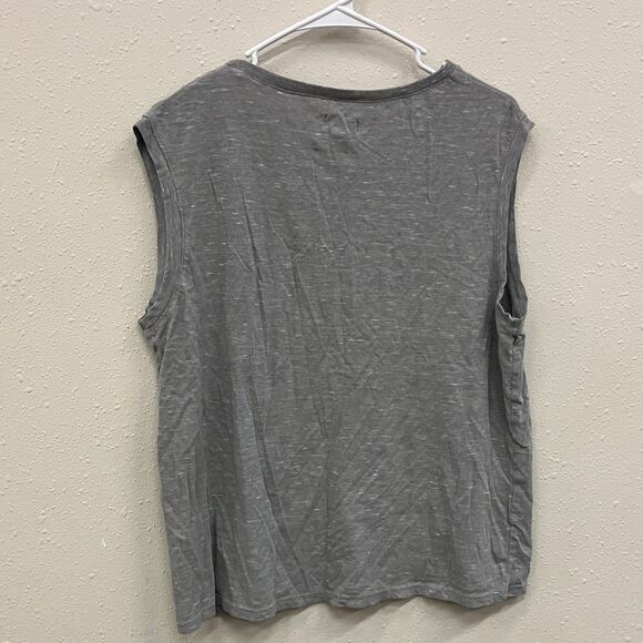 Pact Gray Women's Boxy Muscle Tee XL #166 - Picture 4 of 5